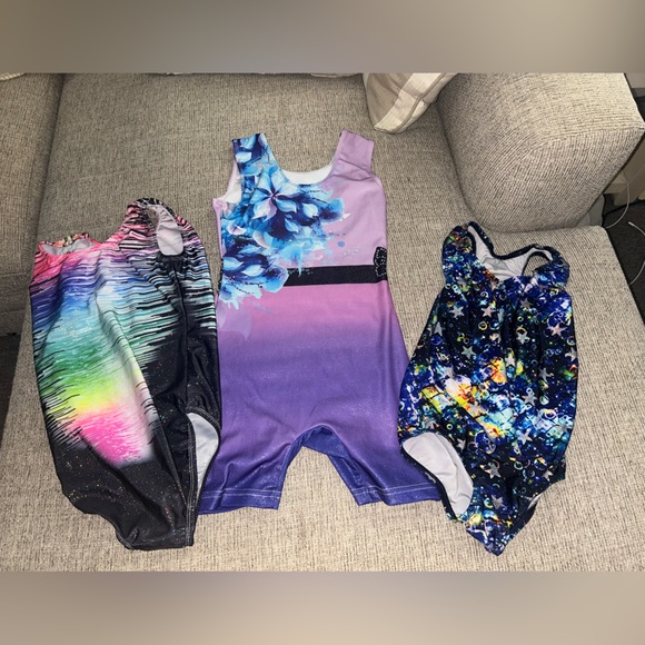 Other - Colorful Gymnastics Leotards Set